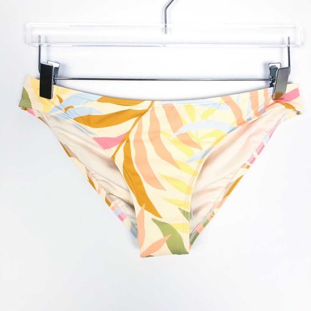 NWT Billabong Classic Printed Lowrider Bikini Bottoms Full Coverage Large